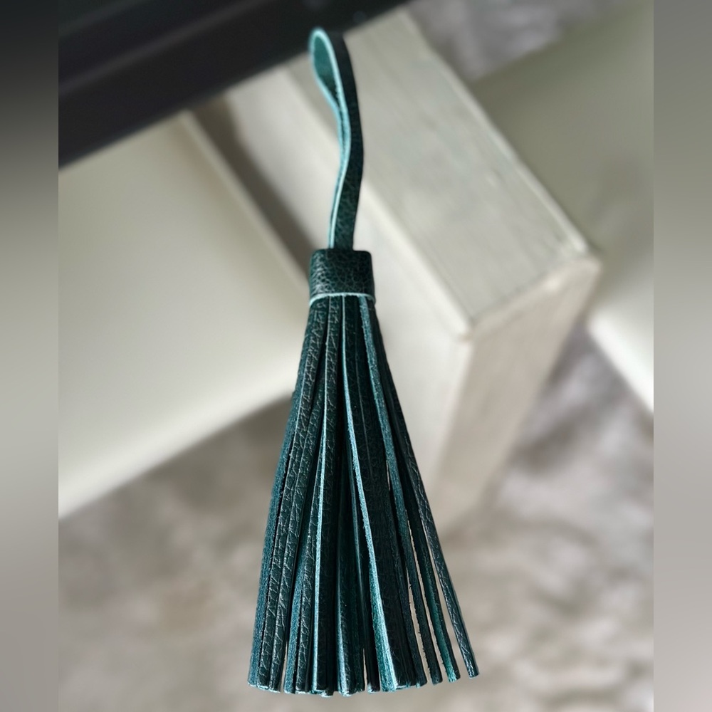 Forest Green Jumbo Tassel Portland Leather Goods
